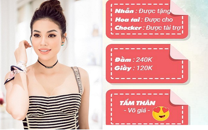 Theo trào lưu "bóc đồ Rich Kid", Phạm Hương bất ngờ để lộ giá tiền váy chẳng khác gì "đồ dởm"