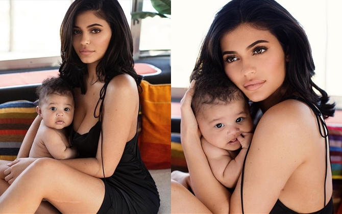 Kylie Jenner khoe vẻ gợi cảm "chết người" trong sinh nhật 21 tuổi bên con gái Stormi