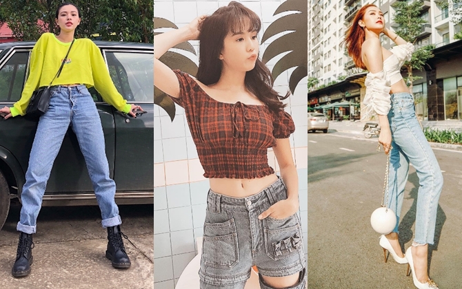 Tú Hảo, Ngọc Trinh, Minh Hằng đồng loạt diện crop top khoe eo thon