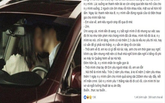 Đi 200 km về để kỷ niệm 2 năm yêu nhau, chàng trai nhận cái kết đắng cả đời khó quên