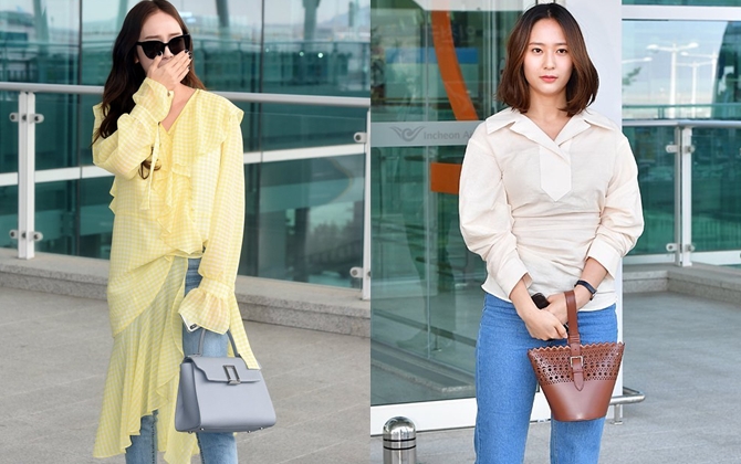 Dù nổi tiếng là những fashionista đình đám của Kbiz song nhiều lần cặp chị em Jessica - Krystal vẫn mặc xấu khó hiểu