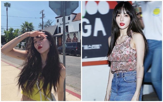 HyunA gây sốc với thân hình gầy tong teo sau bão scandal