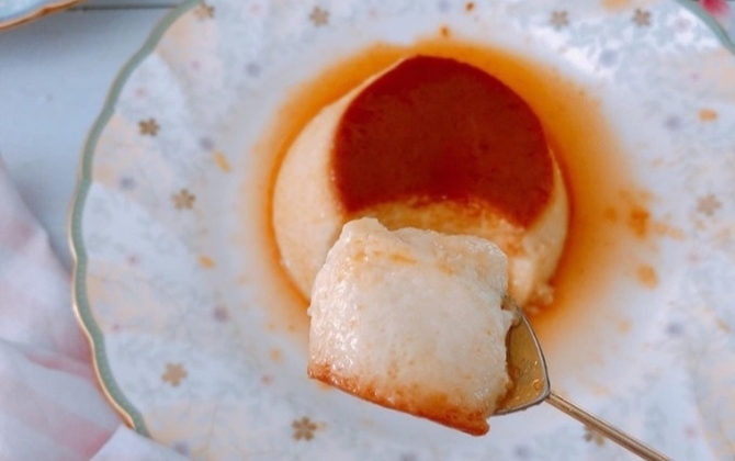 Bánh flan sầu riêng lạ mà quen