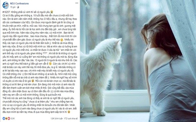 Thiếu nữ 18 lên mạng than "Xinh lắm nhưng vẫn ế vì cứ bị nhầm đã có người yêu" nhận bão like
