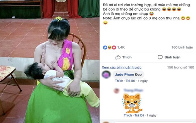 Mẹ Hà Tĩnh khoe ảnh cho con bú gây bão, mách uống thứ này, sữa về “không mang nổi ngực”