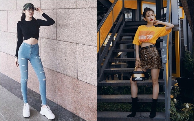 Bảo Anh 'hack chiều cao" chỉ nhờ chiếc quần jeans, Sĩ Thanh khoe eo thon với mốt da báo