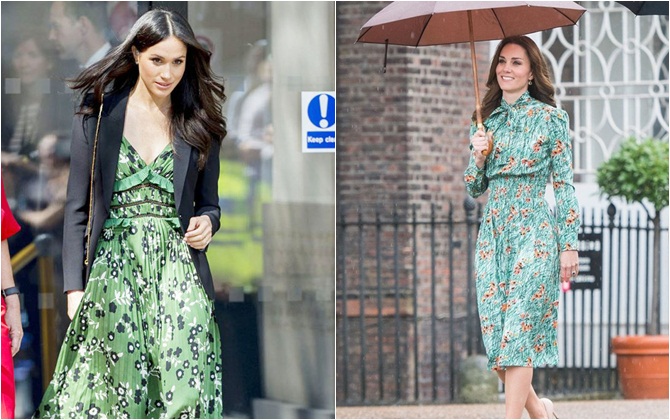 Kate và Meghan chẳng ngại "chặt chém" nhau bằng váy áo hàng hiệu