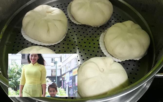 Mẹ Hà Đông bật mí công thức làm bánh bao cho con cực ngon, bé ăn mê mẩn, chán luôn bánh ngoài hàng