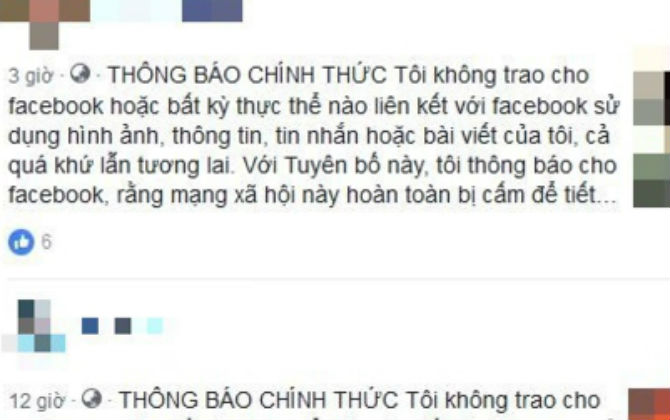 Rộ chiêu lừa đăng thông báo để bảo vệ thông tin cá nhân trên Facebook