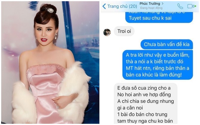 Vy Oanh tung bằng chứng với nhạc sĩ Phúc Trường khẳng định Minh Tuyết sai