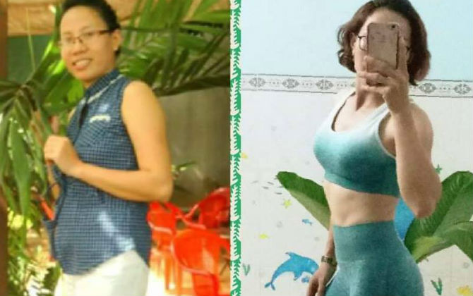 Kiên trì tập luyện gym bà mẹ trẻ hai con có vòng ba lên 95 cm nhiều người ngưỡng mộ
