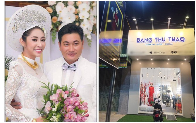 Lấy doanh nhân quê An Giang, không ngờ Hoa hậu Đặng Thu Thảo lại rời showbiz về mở tiệm áo cưới, dạy trang điểm