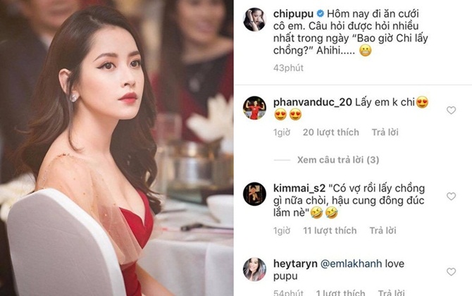 Chi Pu đăng ảnh bị hỏi 'Bao giờ lấy chồng', Phan Văn Đức vào thả thính một câu khiến ai cũng bất ngờ