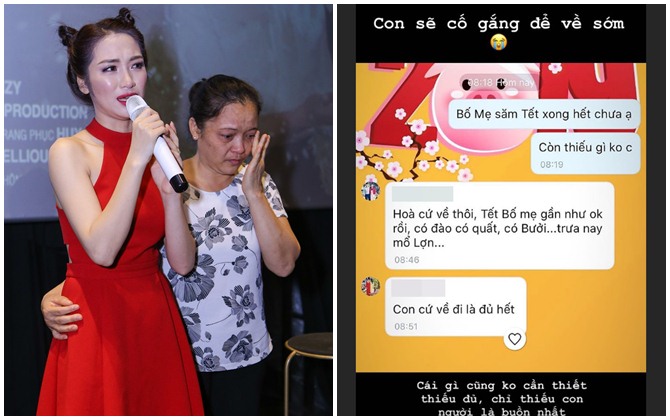 Hòa Minzy nhắn về quê hỏi 'bố mẹ sắm Tết đủ chưa', đấng sinh thành chỉ đáp một câu nhưng gây xúc động mạnh