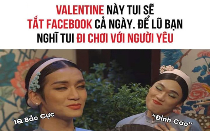 Ảnh chế hội ế Valentine này chỉ biết 'than trời' nhìn ai kia hạnh phúc