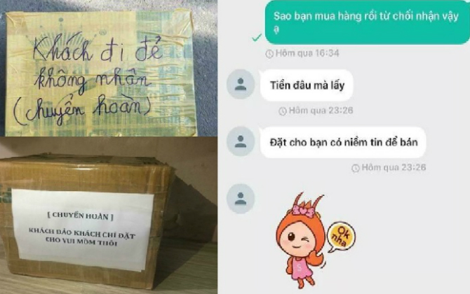 Khách "bom hàng" còn biện minh cả rừng lý do "củ chuối", chủ shop online tức xì khói