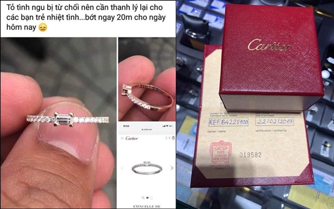 Được người yêu tặng nhẫn kim cương Cartier gần 75 triệu nhưng tưởng hàng fake 500 nghìn, cô gái phũ phàng chia tay và cái kết cười ra nước mắt