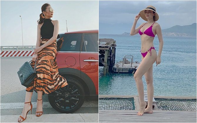 Tóc Tiên ''đốt mắt'' khi mặc bikini, Thanh Hằng chất chơi với set đồ "hổ báo"