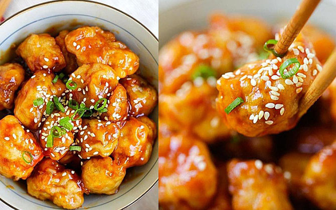 Bữa tối đãi cả nhà thịt bò chiên sốt cam vừng thơm lừng