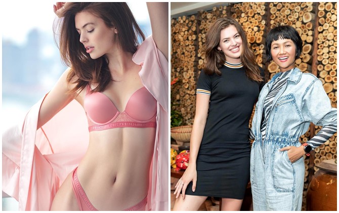 Vẻ đẹp rực rỡ của mỹ nhân Victoria's Secret vừa đến VN thăm H'Hen Niê