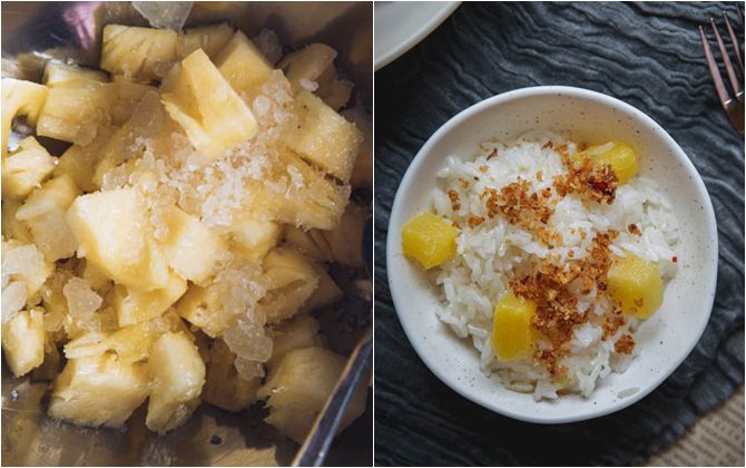 Tranh thủ dứa đang rẻ, trổ tài làm món cơm hấp dứa tuyệt ngon cho cả nhà
