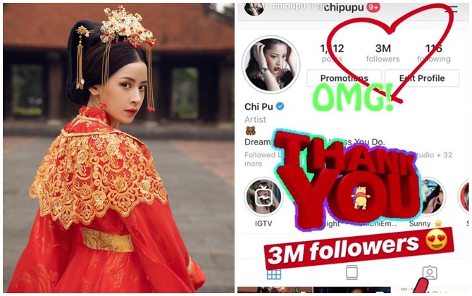 Ai chỉ trích cứ chỉ trích, Chi Pu vẫn hiên ngang trở thành người Việt đầu tiên cán mốc 3 triệu followers trên Instagram