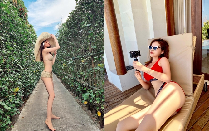 Mới đầu hè Hà Hồ, Kỳ Duyên đã đua nhau diện bikini "đốt mắt" dân tình