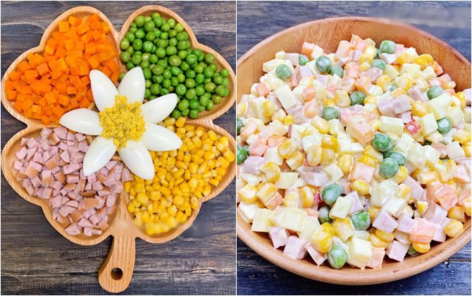 Làm salad Nga với nước sốt béo ngậy chuẩn vị, ai ăn cũng phải xuýt xoa