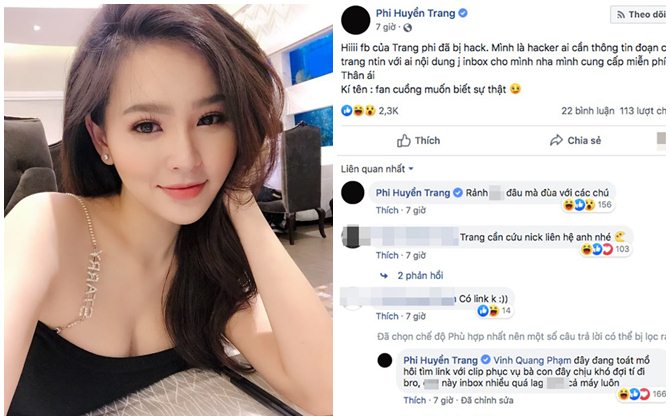 'Thánh nữ Mì Gõ' Phi Huyền Trang đăng status lạ: 'Ai cần đoạn chat thì inbox, mình cung cấp miễn phí'?