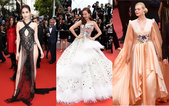 Báo nước ngoài xếp hạng Ngọc Trinh lọt top mặc đẹp nhất Cannes 2019