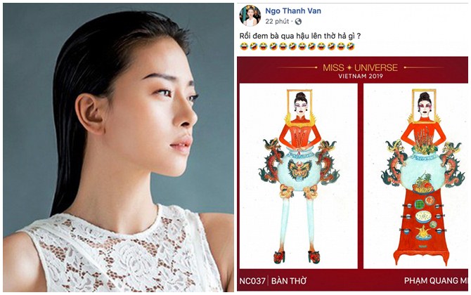 Ngô Thanh Vân phản ứng khó đỡ khi xem bản phác thảo tuyển chọn trang phục dân tộc cho Hoàng Thùy