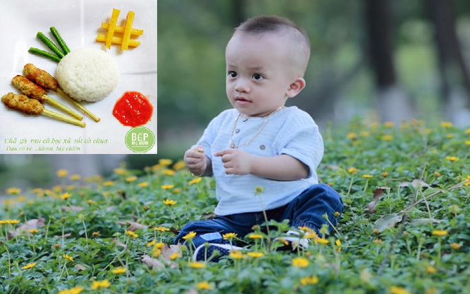 Học mẹ Ninh Thuận khéo tay chăm con ăn dặm theo kiểu kết hợp, mỗi bữa ăn của con là một niềm vui thích