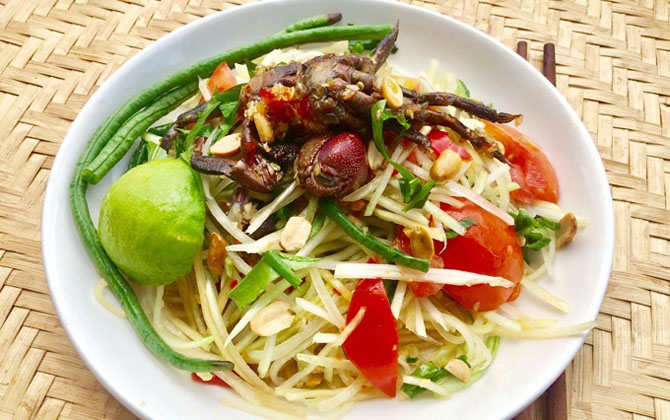 Nắng nóng là gỏi đu đủ ba khía "hạ nhiệt", ăn đến đâu mát đến đấy
