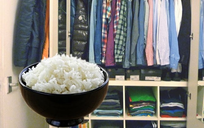 Đặt một bát gạo trong tủ quần áo và bạn sẽ thấy điều đáng kinh ngạc