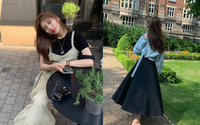 Học "nữ thần" Suzy lên đồ vintage đẹp thần sầu cho chuyến du lịch hè