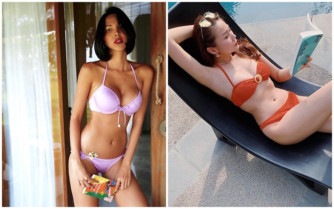 Bạn thân Kỳ Duyên bị fan nhắc nhở khi diện bikini nhưng lại cầm sách sát vùng nhạy cảm