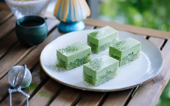 Công thức thạch matcha cốt dừa giòn ngon thơm phức giải nhiệt tức thì