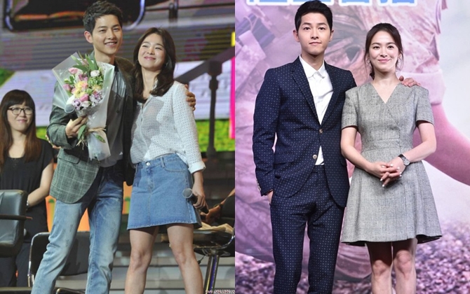 Trước khi ly hôn, Song Hye Kyo và Song Joong Ki từng diện đồ tình tứ, ăn ý thế này cơ mà