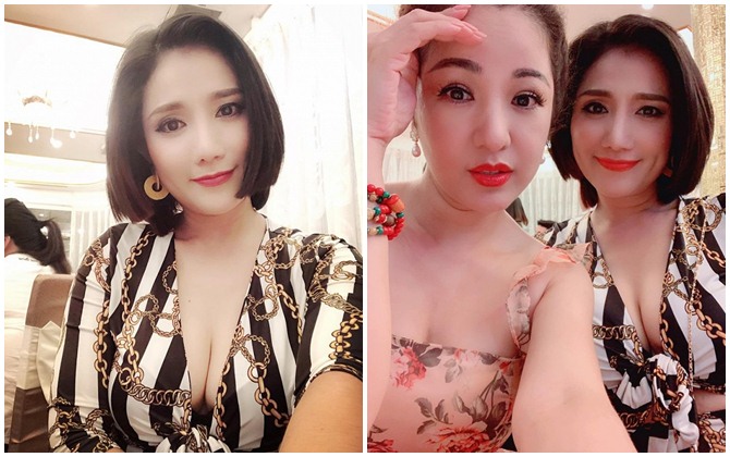 Cựu MC Bạn muốn hẹn hò gây chú ý vì khuôn ngực căng tràn sexy khi dự tiệc sinh nhật bạn