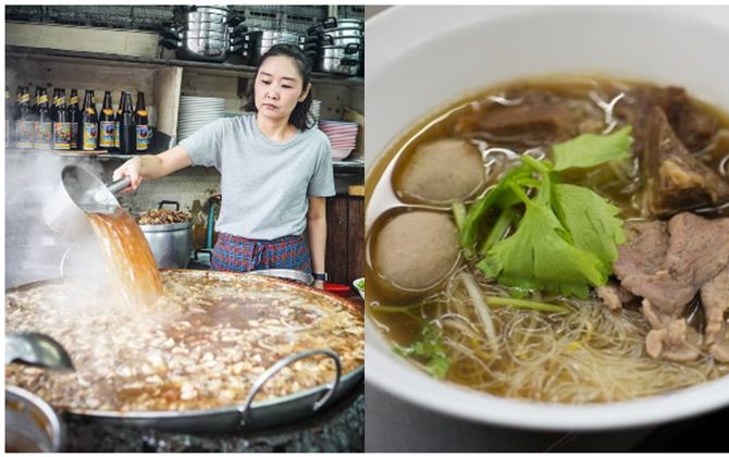 Quán ăn ở Thái có nồi nước lèo hầm đi hầm lại suốt 45 năm