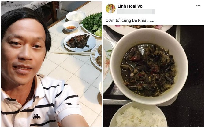 Vẫn biết Hoài Linh không thích sơn hào hải vị, nhưng nhìn bữa cơm toàn mắm của danh hài ai nấy vẫn xót xa