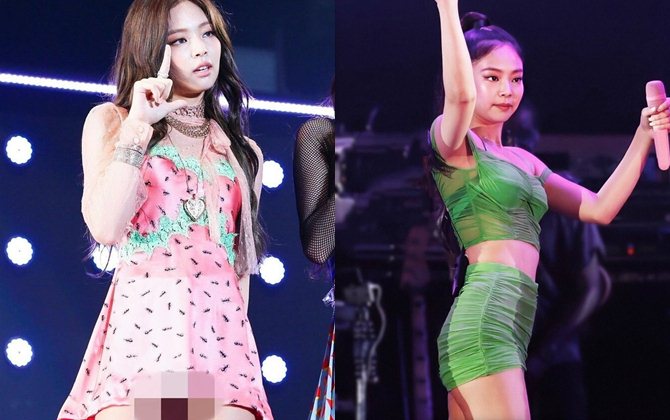 Những lần Jennie (BlackPink) 'muối mặt' vì lộ hàng trên sân khấu