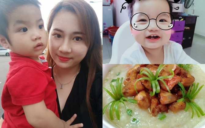 Thực đơn món cháo đa dạng, bổ dưỡng của mẹ Việt Kiều khiến con ăn ngon, tròn núc ních