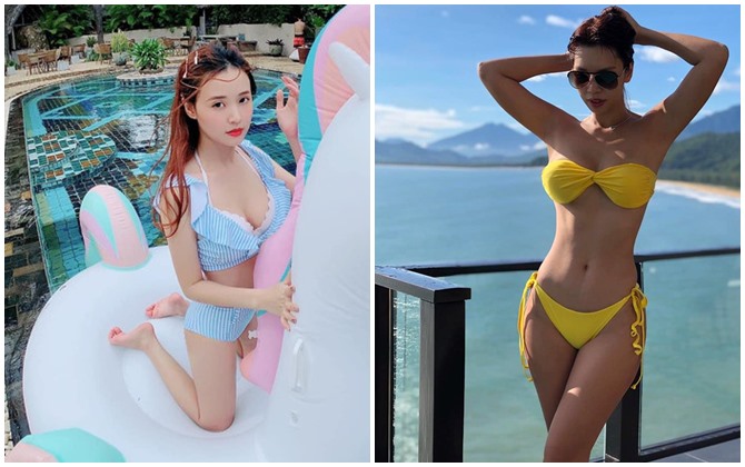 Midu, Hà Anh đăng ảnh diện bikini trong kỳ nghỉ lễ