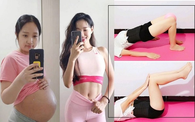 5 bài tập sau sinh giúp mẹ bầu 1 tháng eo thon, cơ bụng săn chắc như người mẫu