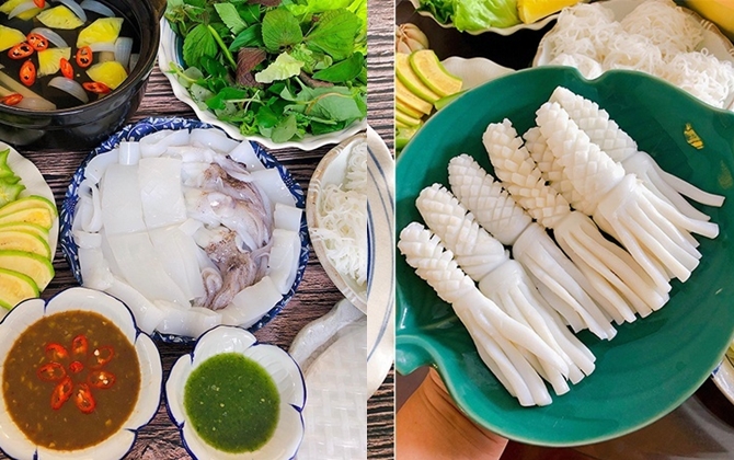 Mẹo làm mực nhúng giấm trắng giòn sần sật, nhìn thôi cũng thèm