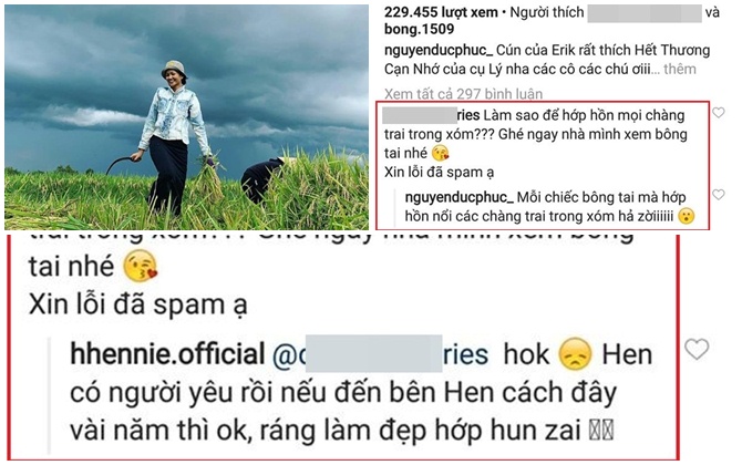 Bị spam Instagram nhờ bán hàng online, H'Hen Niê và Đức Phúc đáp trả cực hài hước thế này