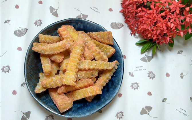 Khoai lang chiên giòn lắc phô mai bé yêu ăn mãi không dừng
