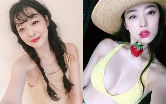 Trước khi tự tử, Sulli gắn liền với hình ảnh idol thích mặt mộc, đam mê thả rông vòng 1