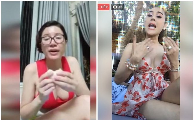 Loạt sao Việt hớ hênh lộ nội y khi livestream